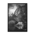 'The Quiet Guardian' Black & White Matte Canvas Print (Framed)