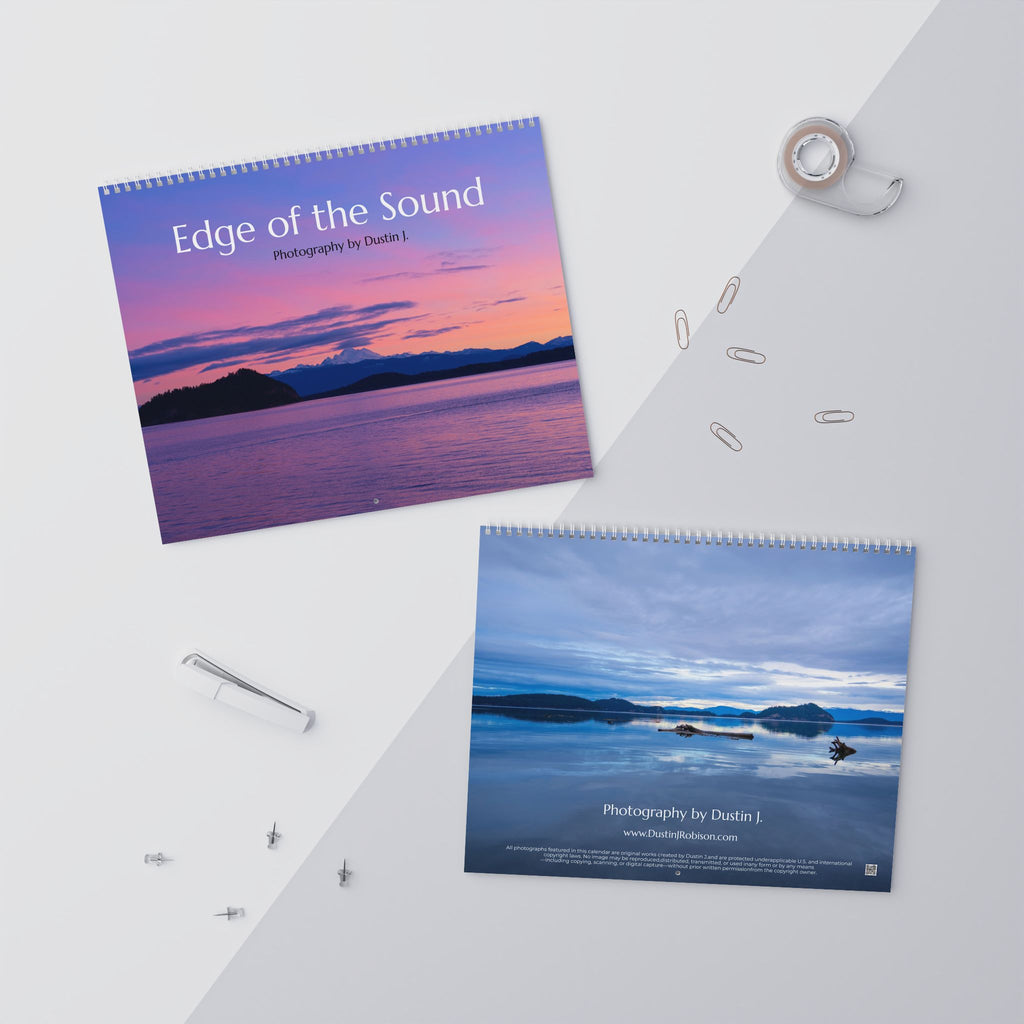 Edge of the Sound Calendar 2026 | 12-Month Spiral Calendar